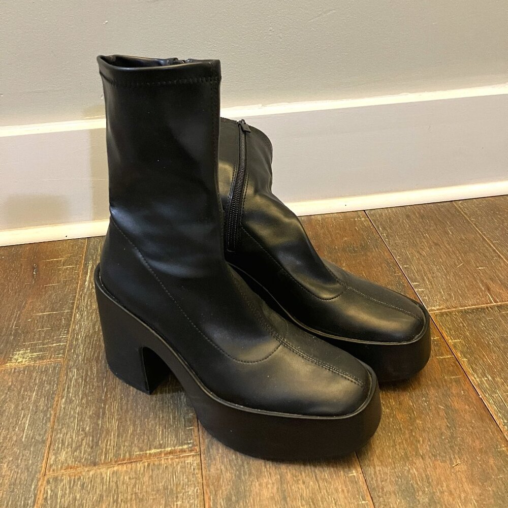 Zara Platform Heeled Boots